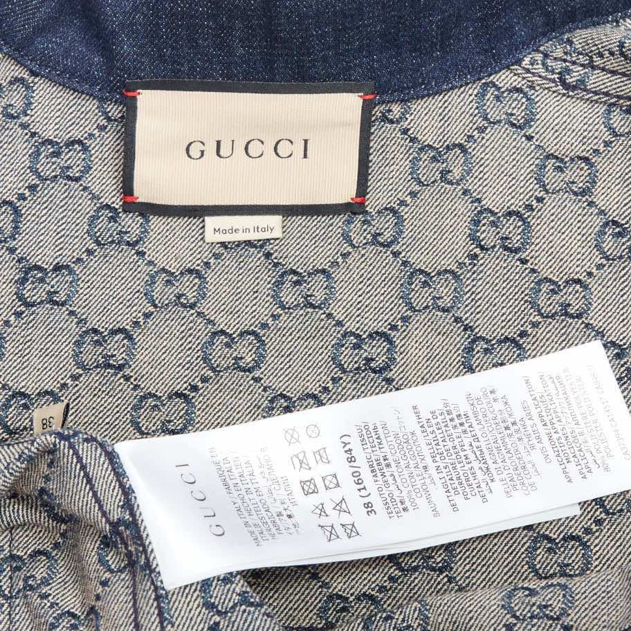 Gucci Blue Denim GG Coat - Image 11