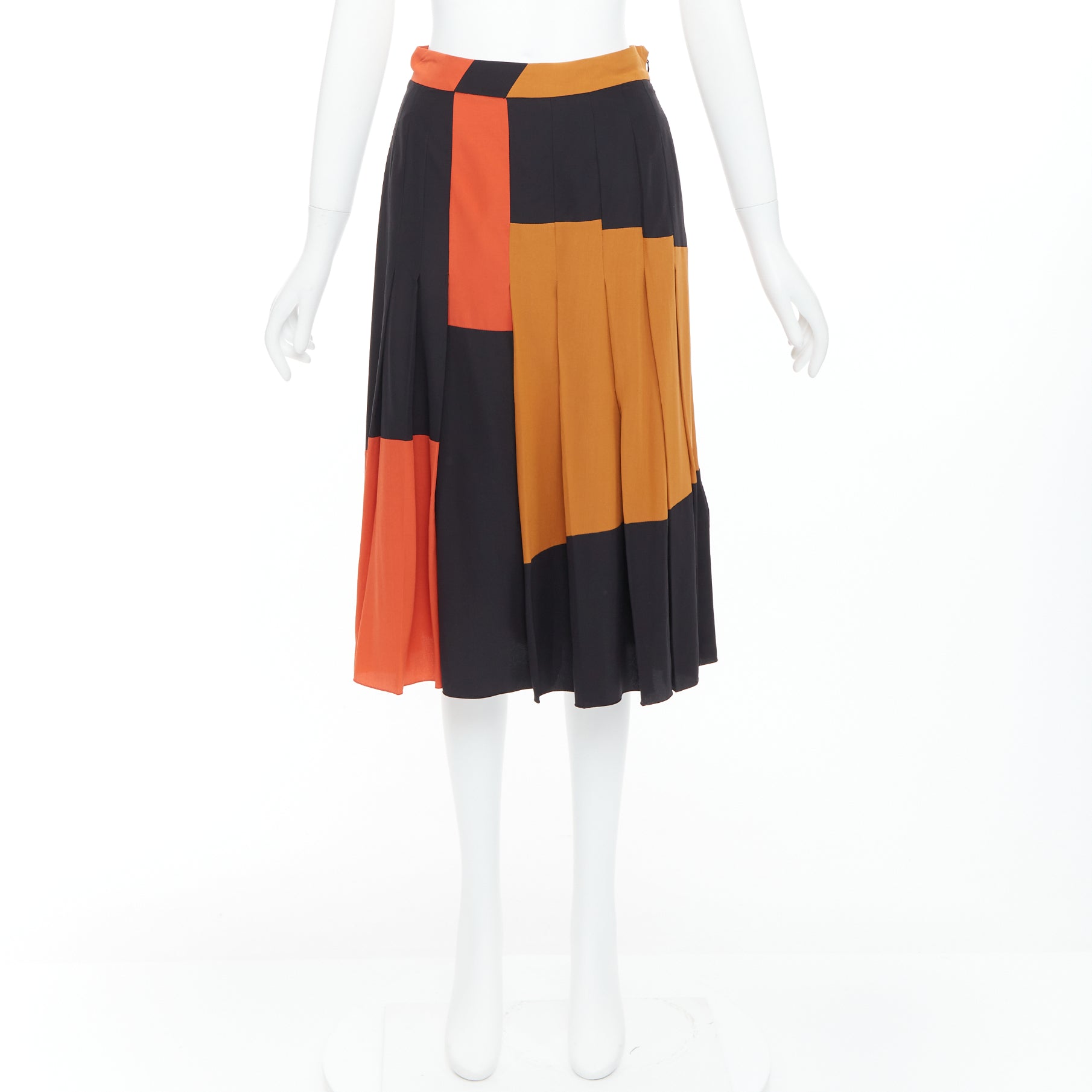 Bottega Veneta Colorblock Pleated Skirt - Image 11