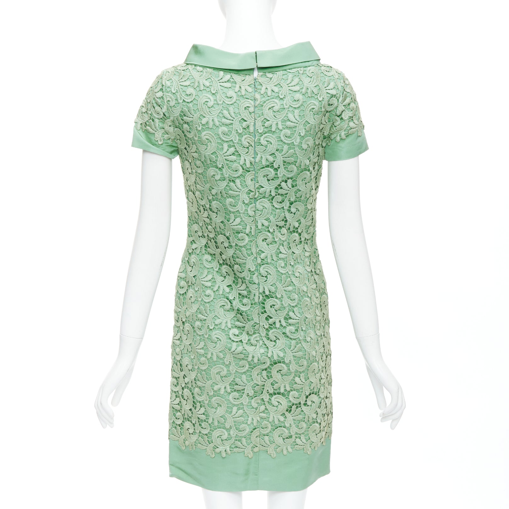 Oscar De La Renta Lace Collar Dress - Side view