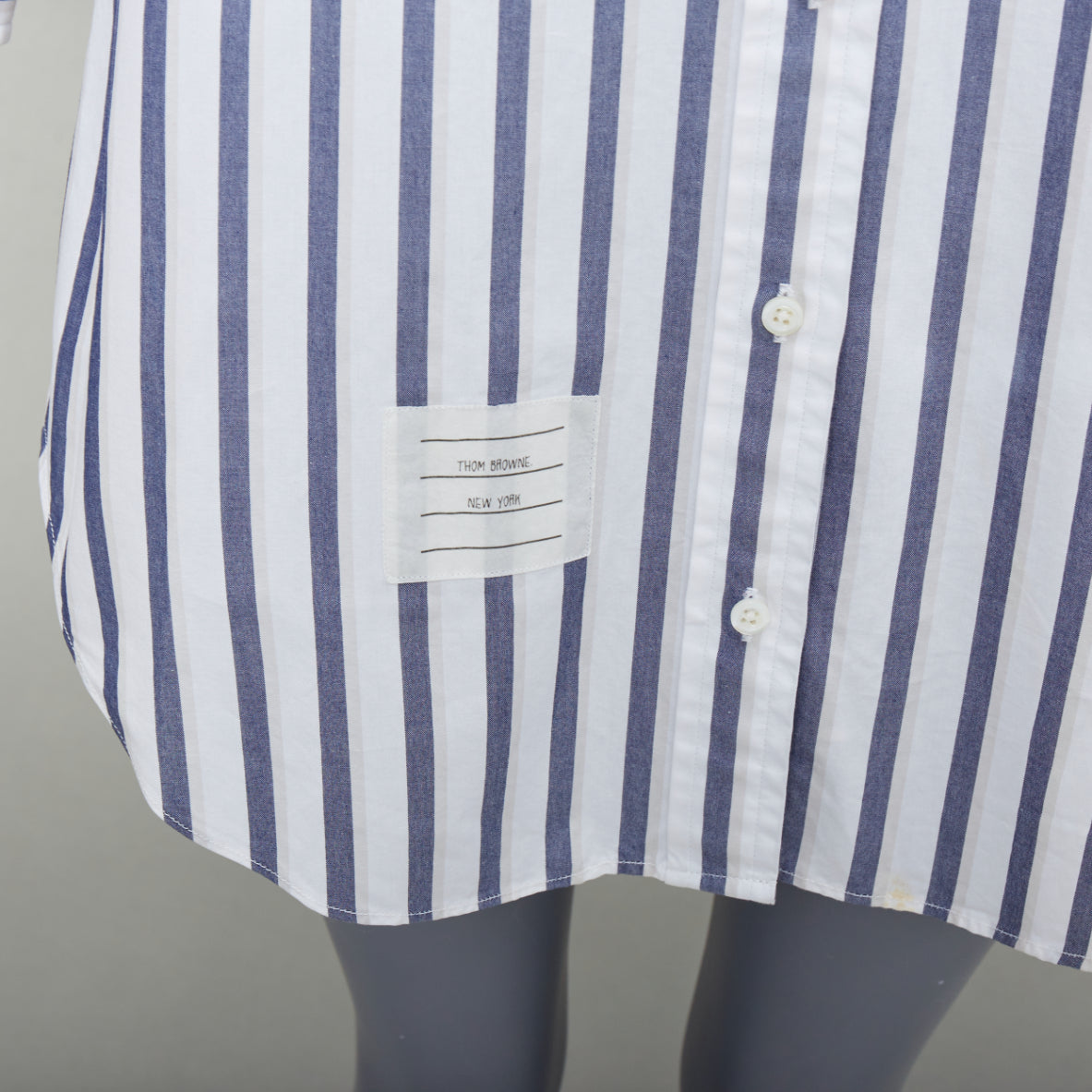 Thom Browne Stripe Shirt Dress - Back view