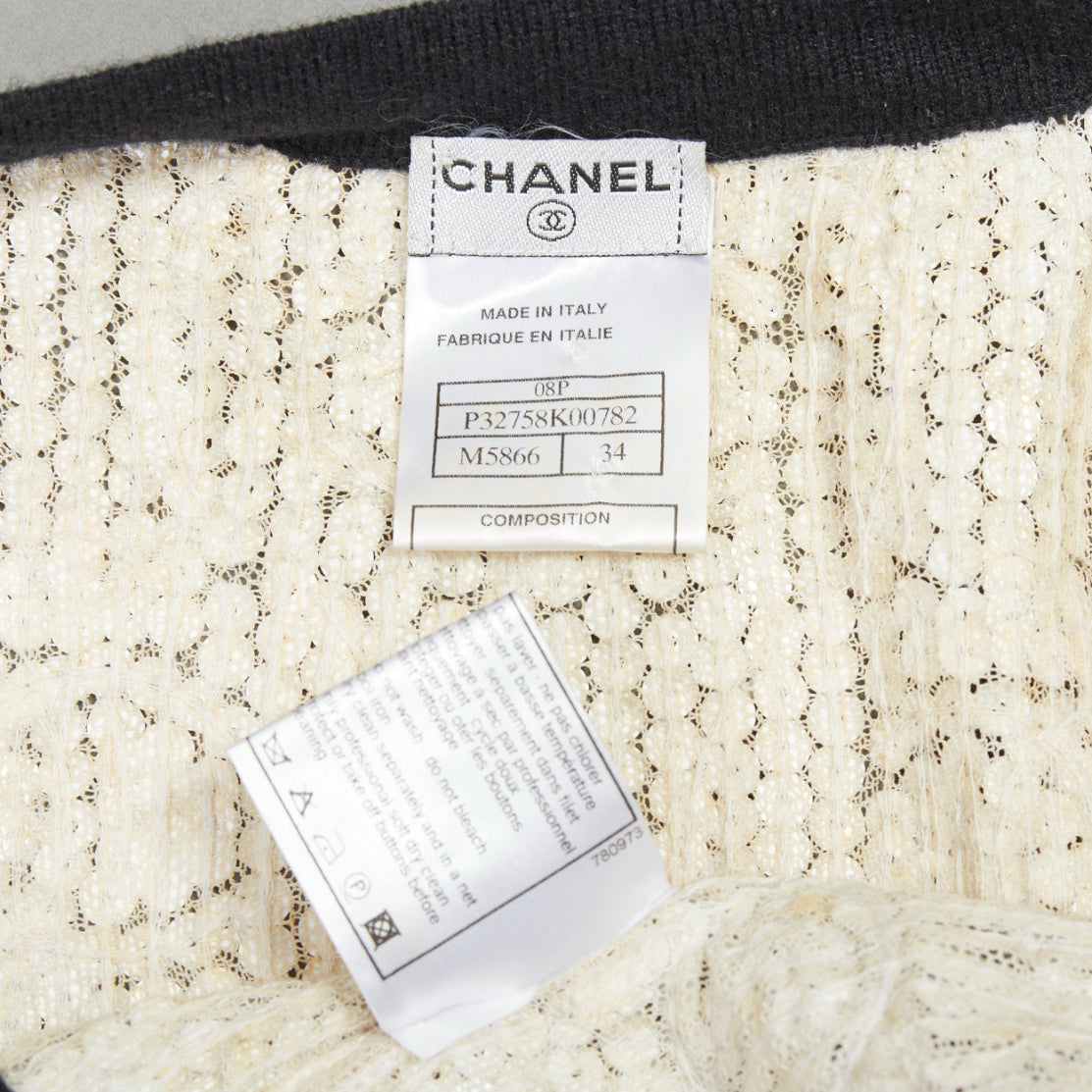 Chanel Printed Cashmere Cardigan - Image 11