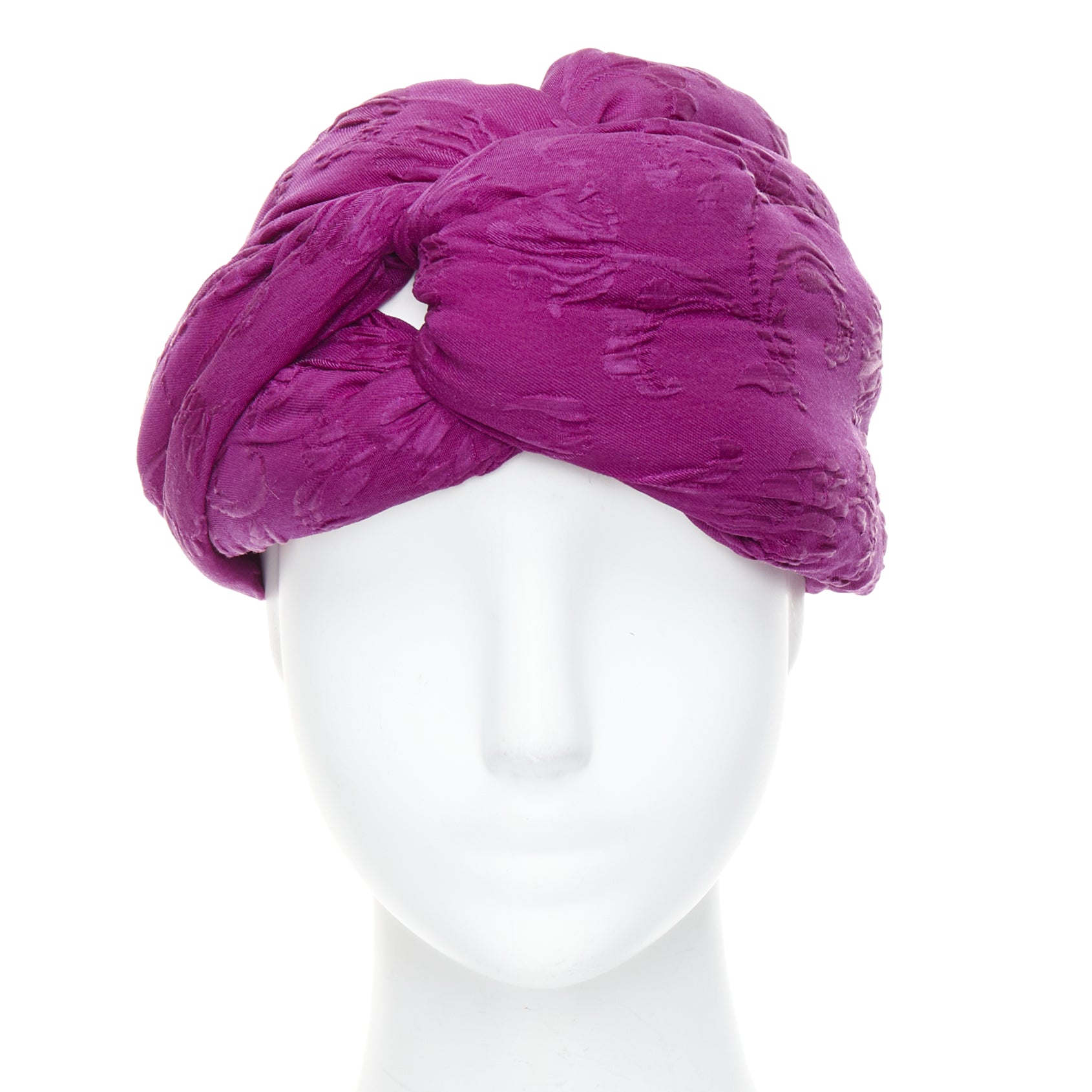 Gucci Purple Brocade Turban