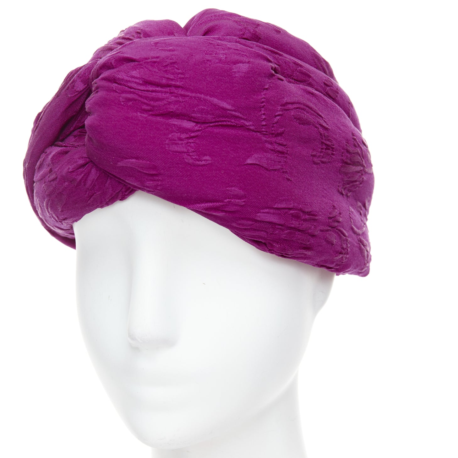 Gucci Purple Brocade Turban - Detail 2