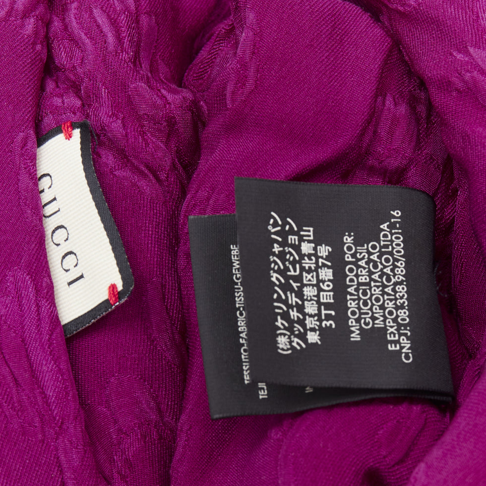 Gucci Purple Brocade Turban - Image 10