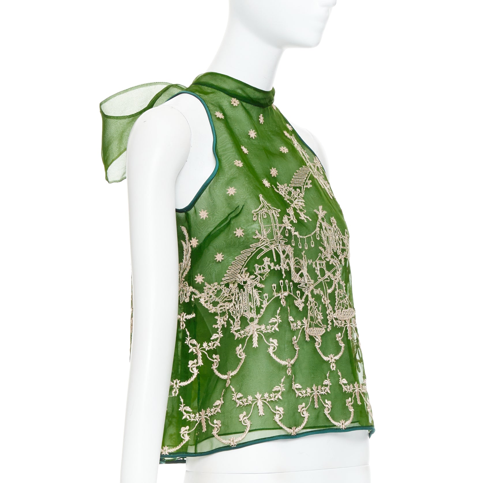 Unsigned / متعددة Embroidered Halter Top - Image 6