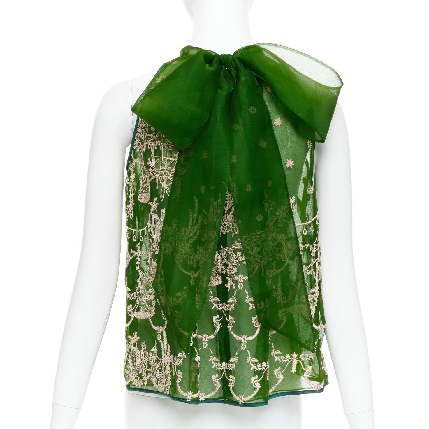 Unsigned / متعددة Embroidered Halter Top - Side view