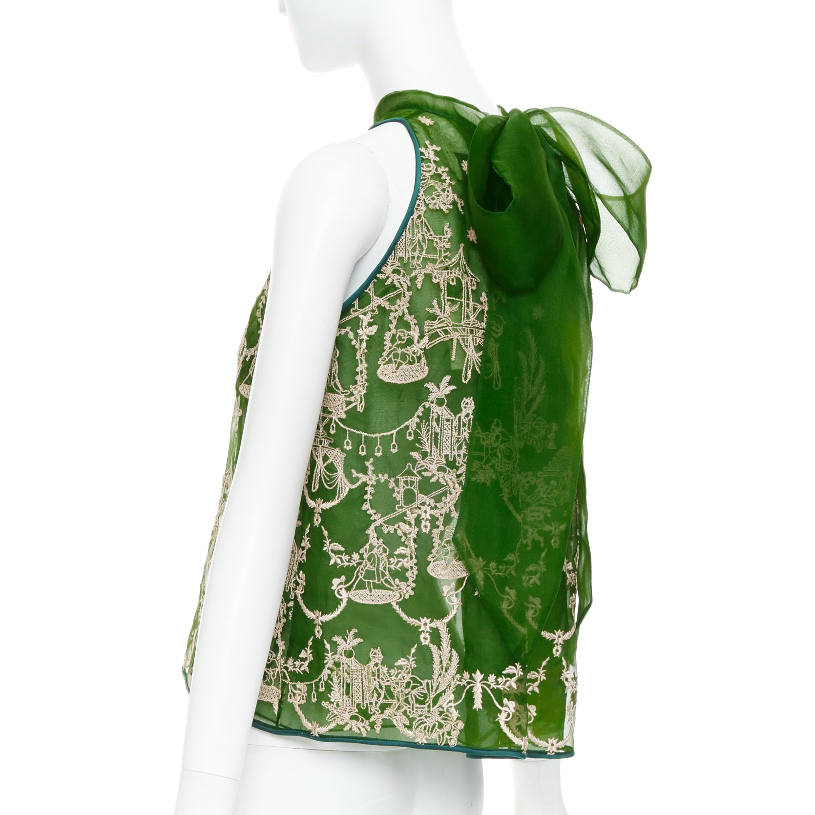 Unsigned / متعددة Embroidered Halter Top - Detail 1