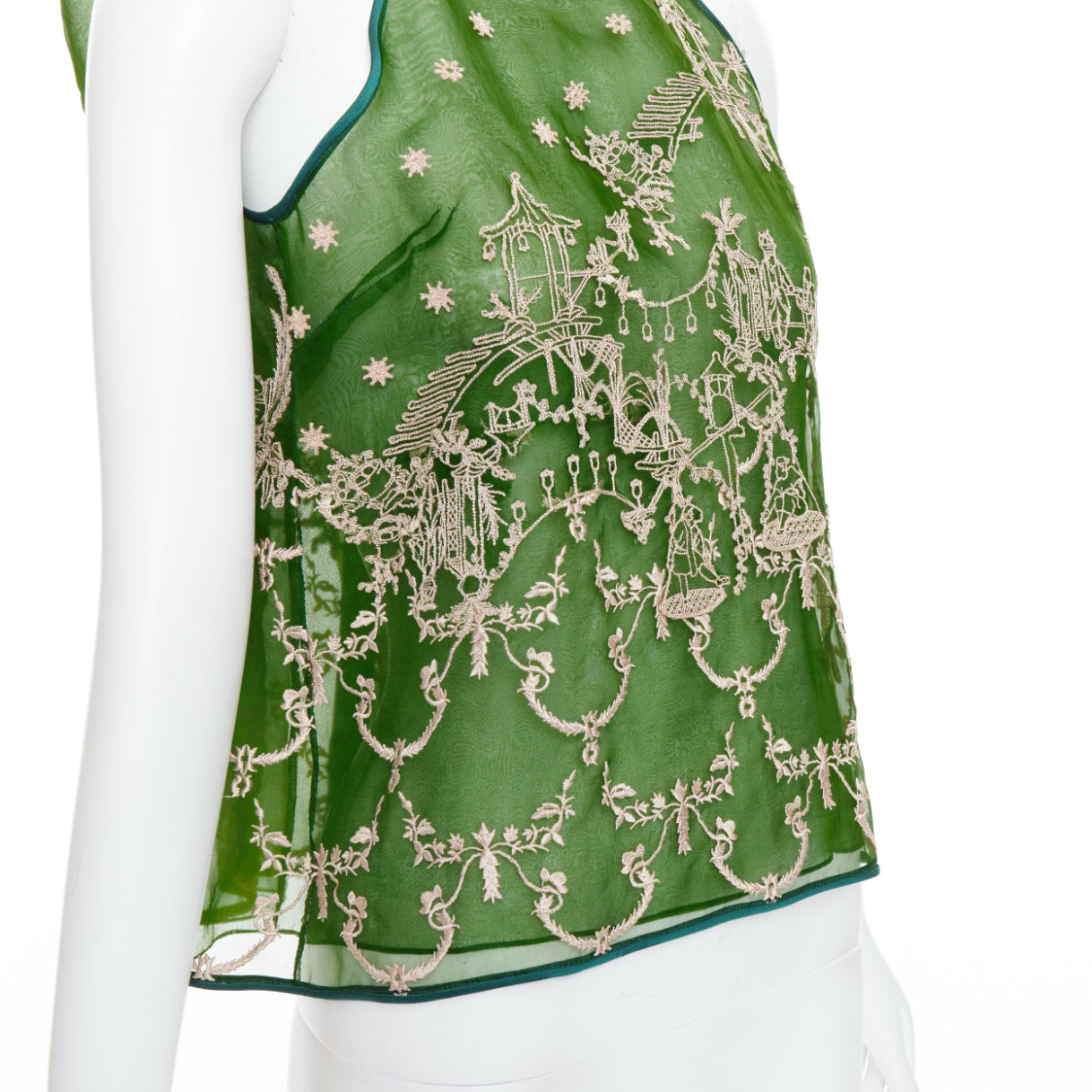 Unsigned / متعددة Embroidered Halter Top - Detail 2