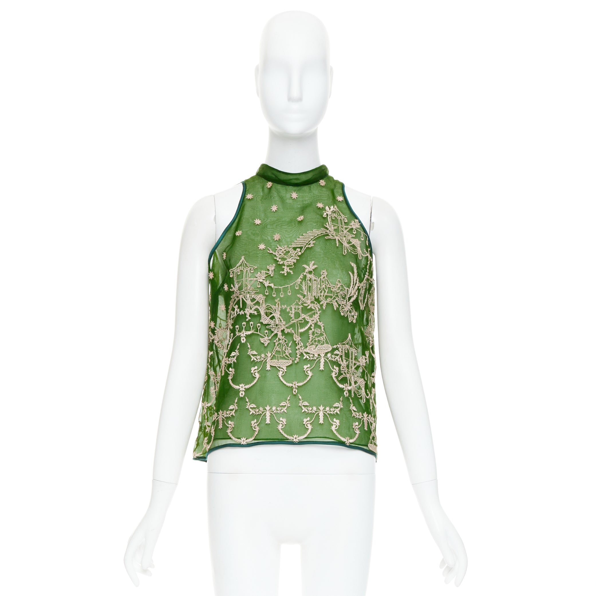 Unsigned / متعددة Embroidered Halter Top - Image 11