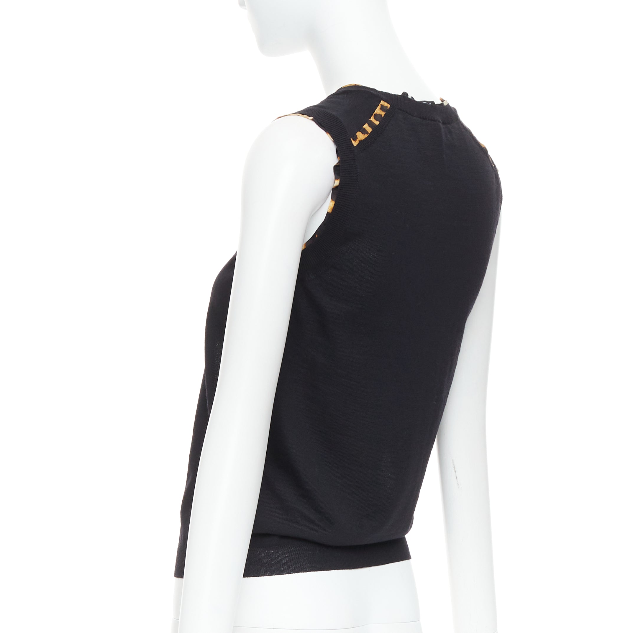 Yves Saint Laurent Leopard Trim Vest - Detail 1