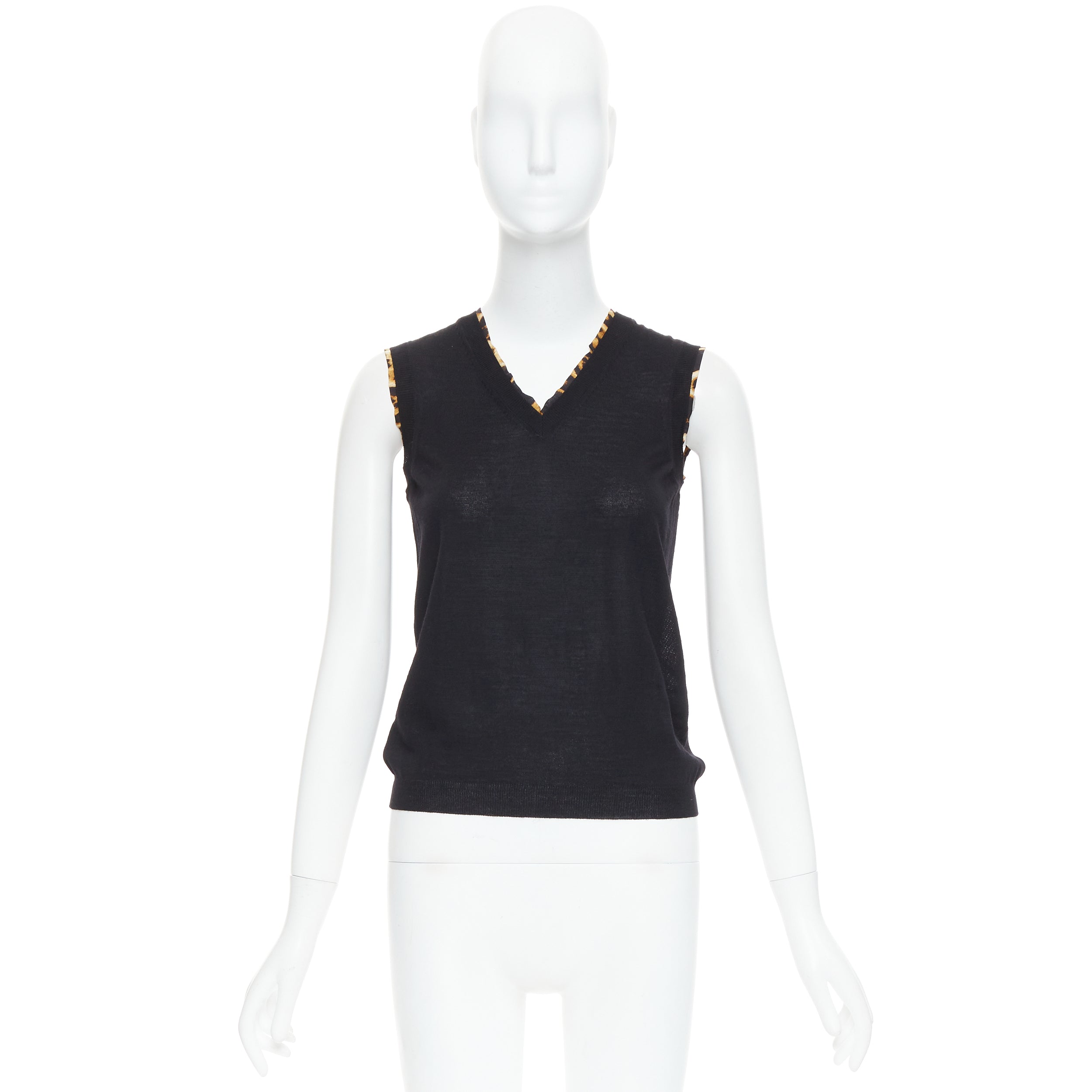Yves Saint Laurent Leopard Trim Vest - Image 11
