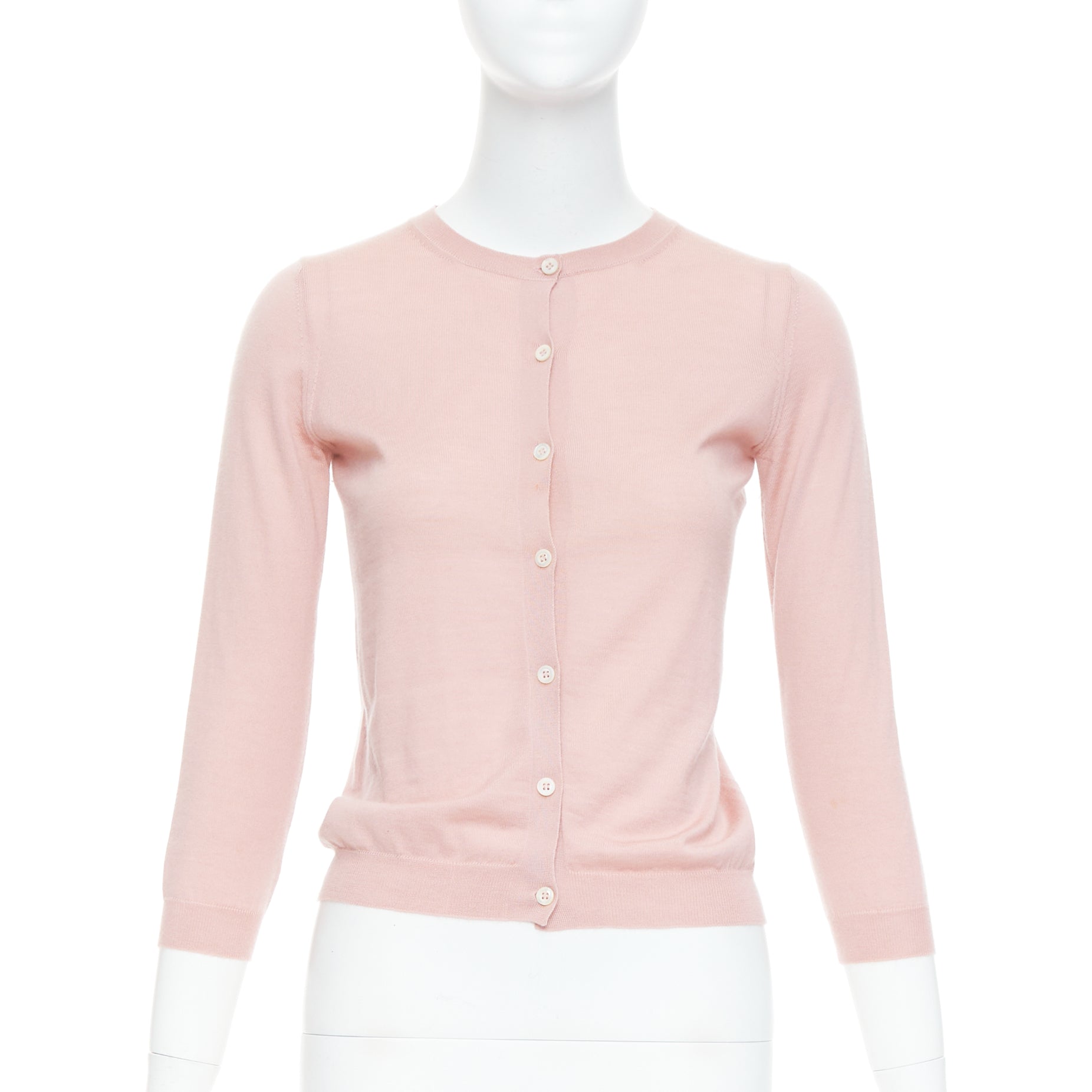 Prada Shell Button Cardigan