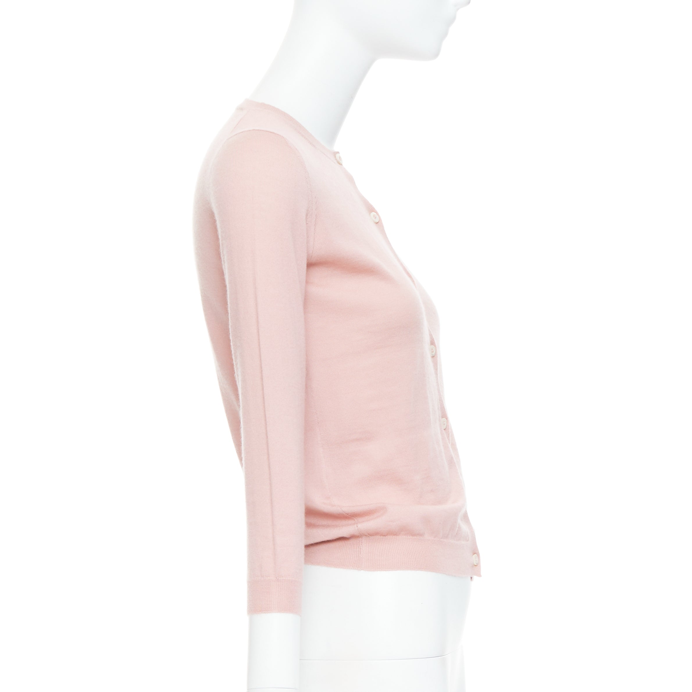 Prada Shell Button Cardigan - Side view