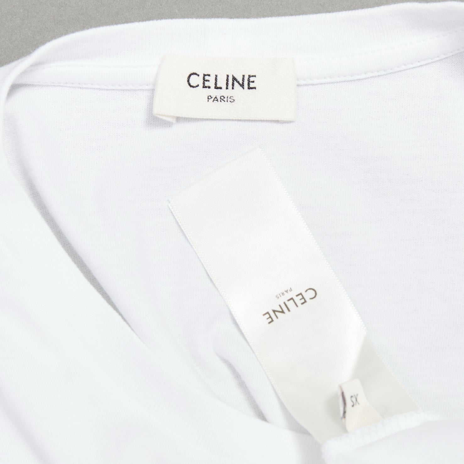 Celine Logo Fitted Tee - Image 10