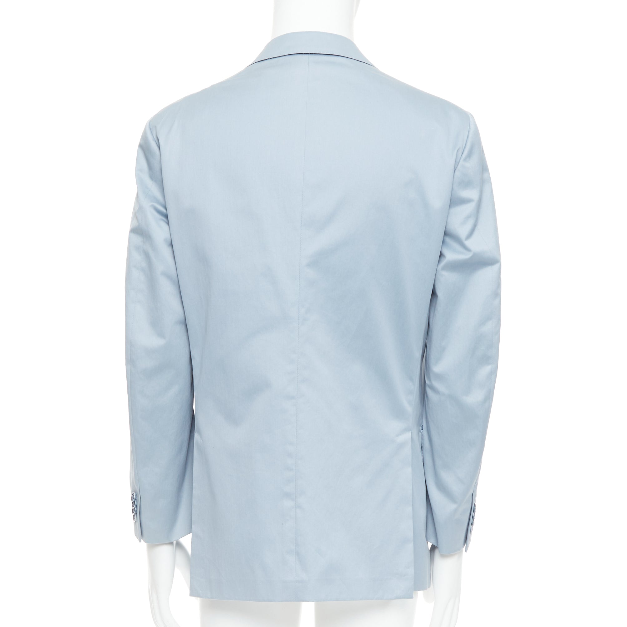 Ermenegildo Zegna Light Blue Handstitched Blazer - Side view