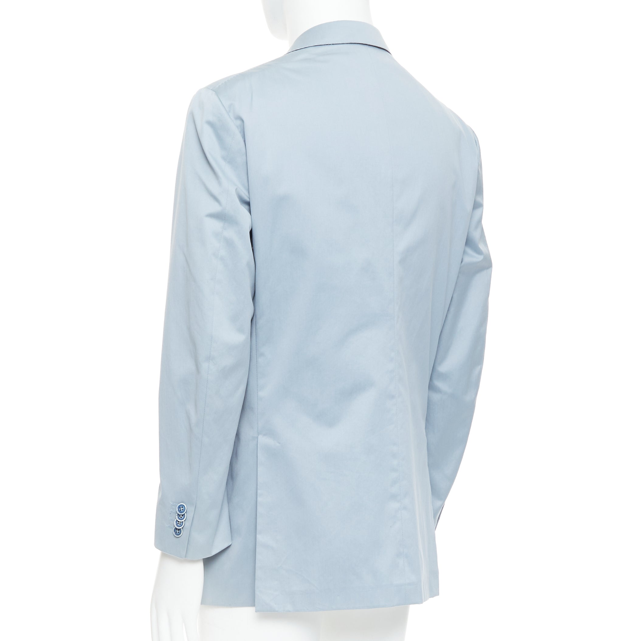 Ermenegildo Zegna Light Blue Handstitched Blazer - Detail 1