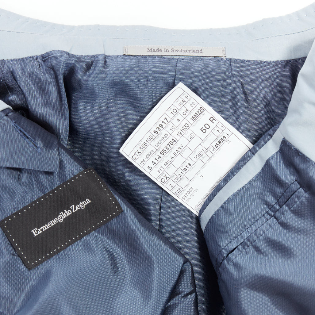 Ermenegildo Zegna Light Blue Handstitched Blazer - Image 10