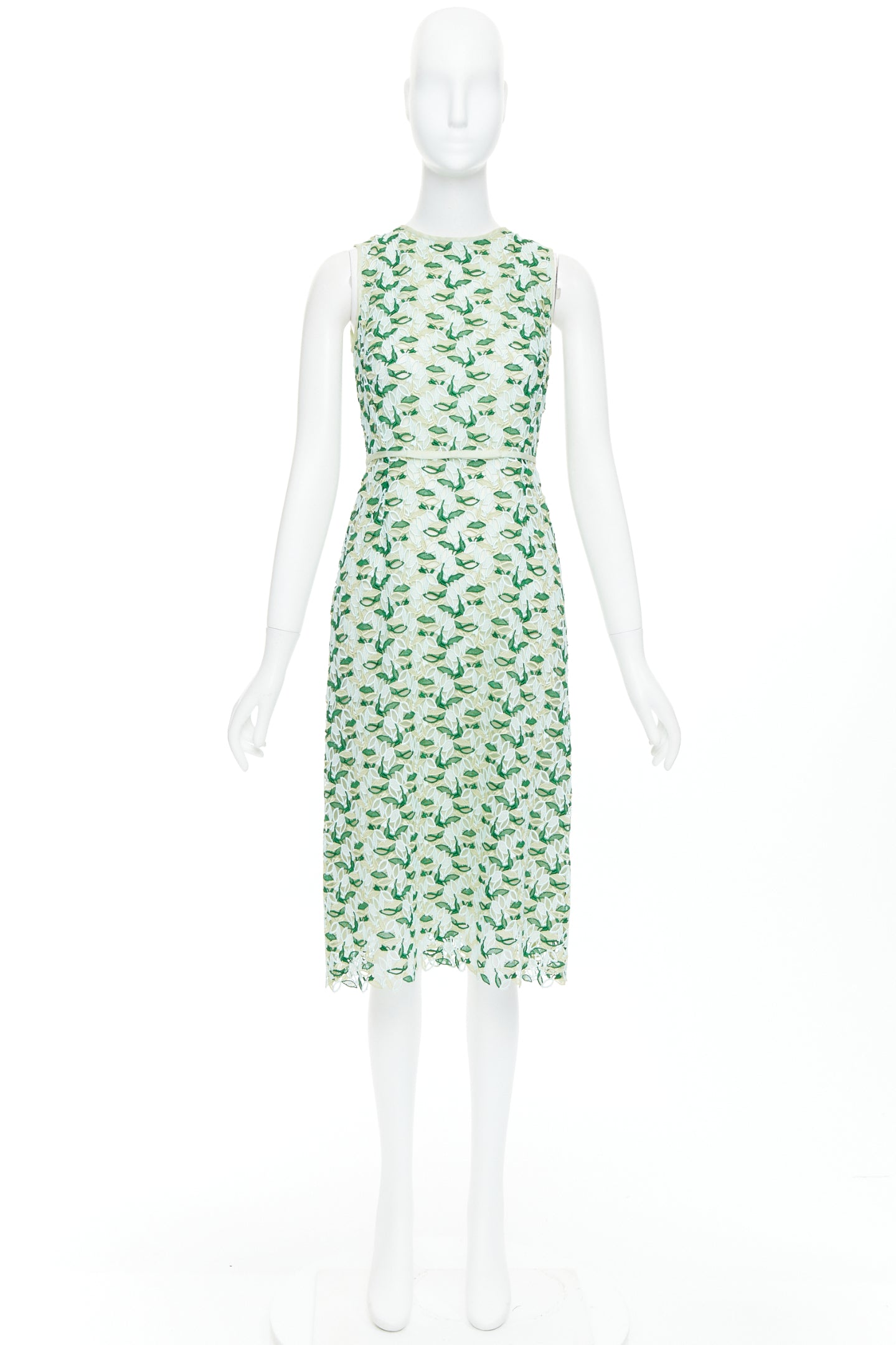 Giambattista Valli Leaf Lace Dress - Image 11