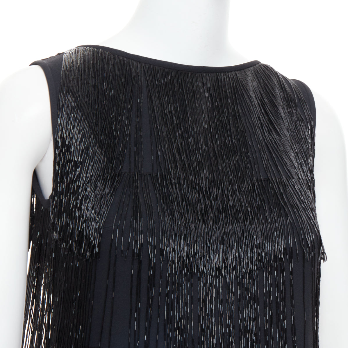 Michael Kors Fringe Flapper Dress - Back view