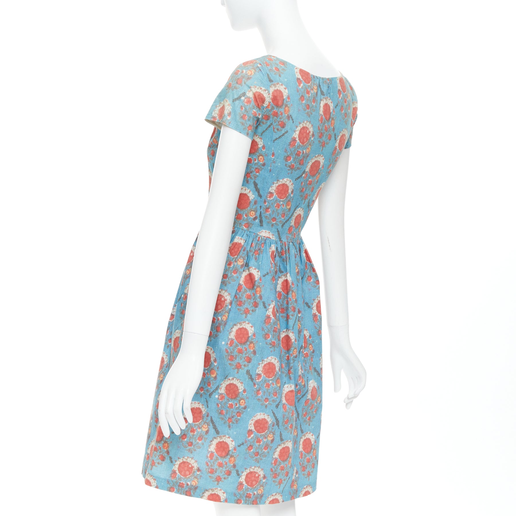 Oscar De La Renta Vintage Print Dress - Detail 1