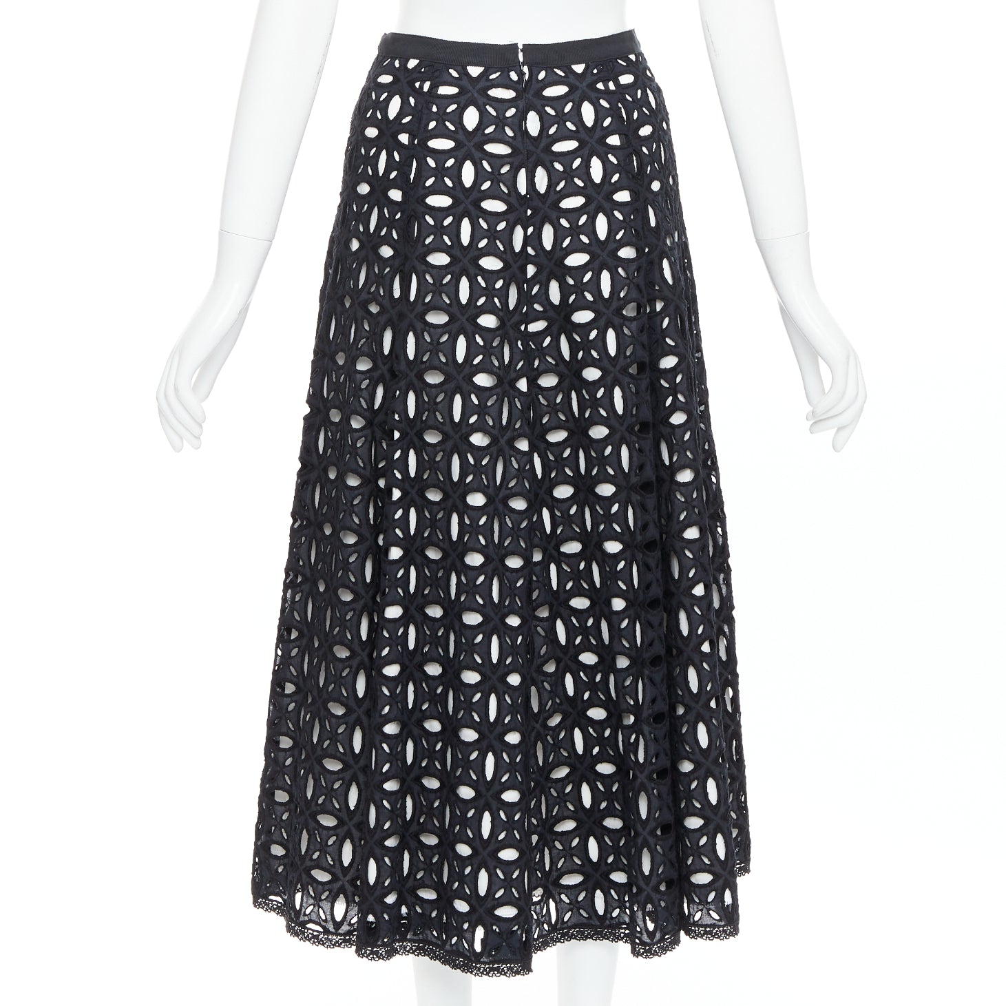 Andrew Gn Embroidery Full Skirt - Side view