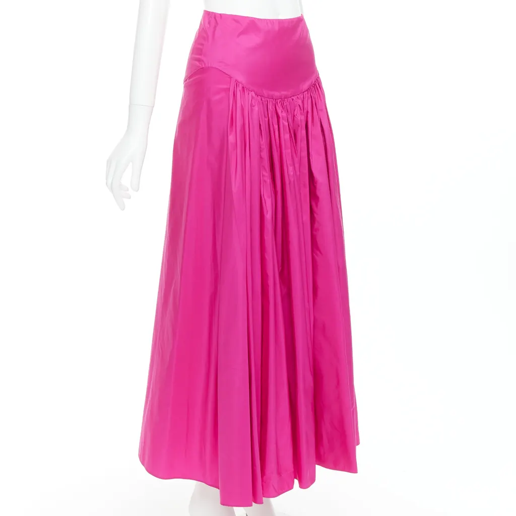 Stella McCartney Ruched Fitted Skirt Pink Polyester Very good - Inside View