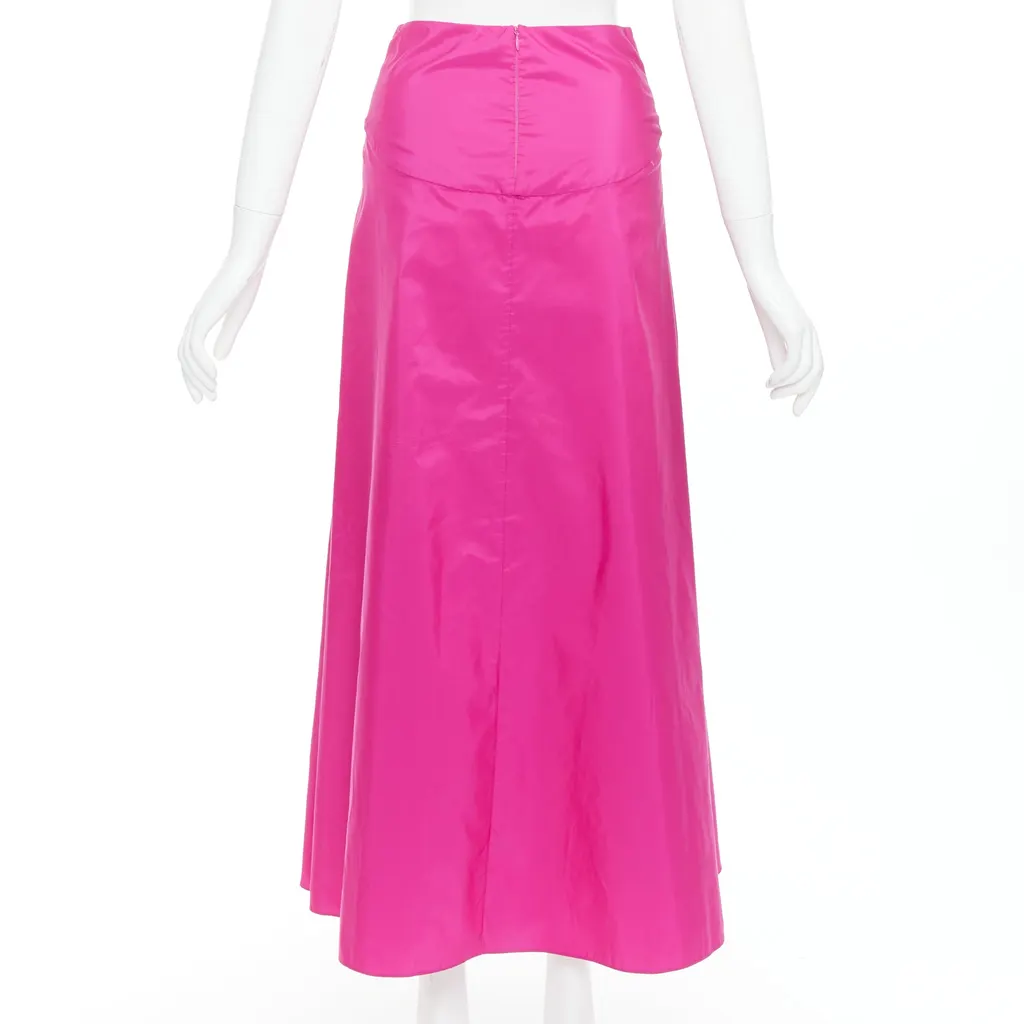 Stella McCartney Ruched Fitted Skirt Pink Polyester Very good - Box View