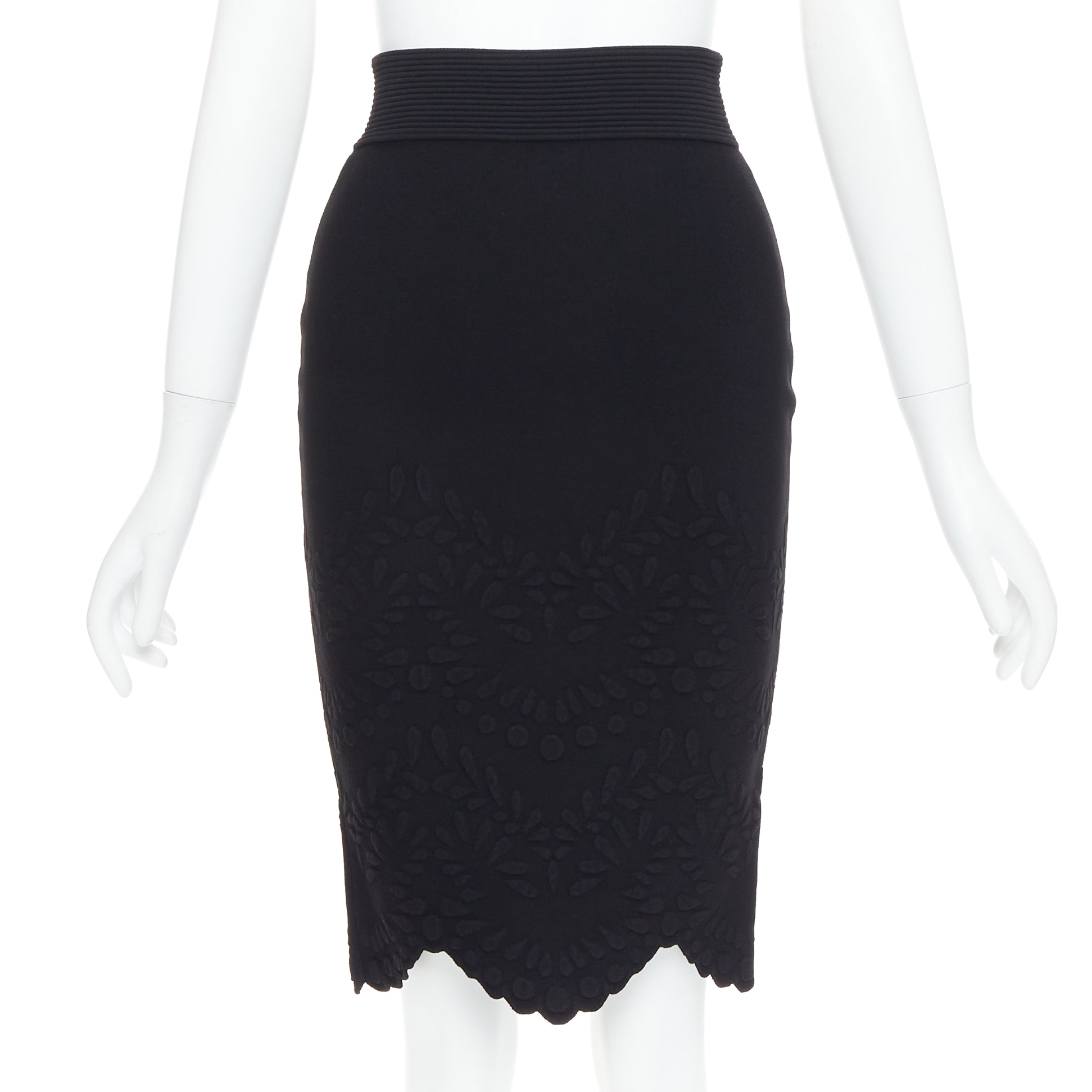 Alexander Mcqueen Jacquard Pencil Skirt