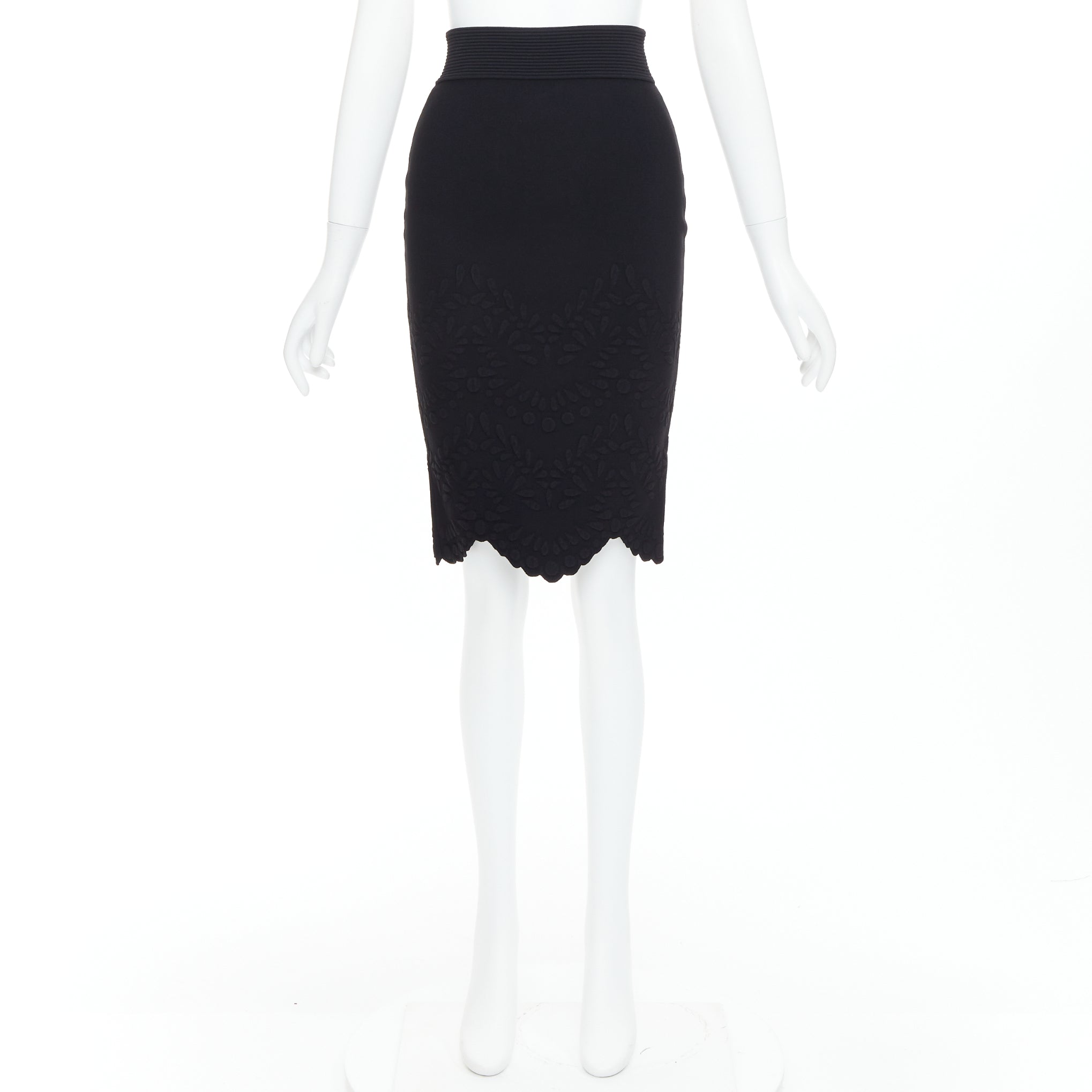 Alexander Mcqueen Jacquard Pencil Skirt - Image 11
