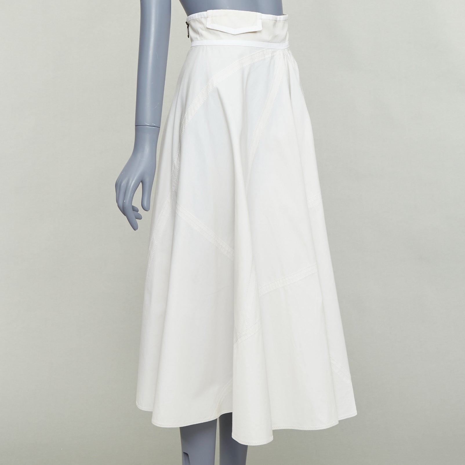 Bottega Veneta Diagonal Zip Skirt - Image 6