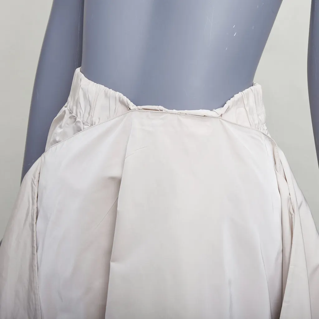 Jil Sander 3D A-line Skirt Grey Polyester Very good - Back View