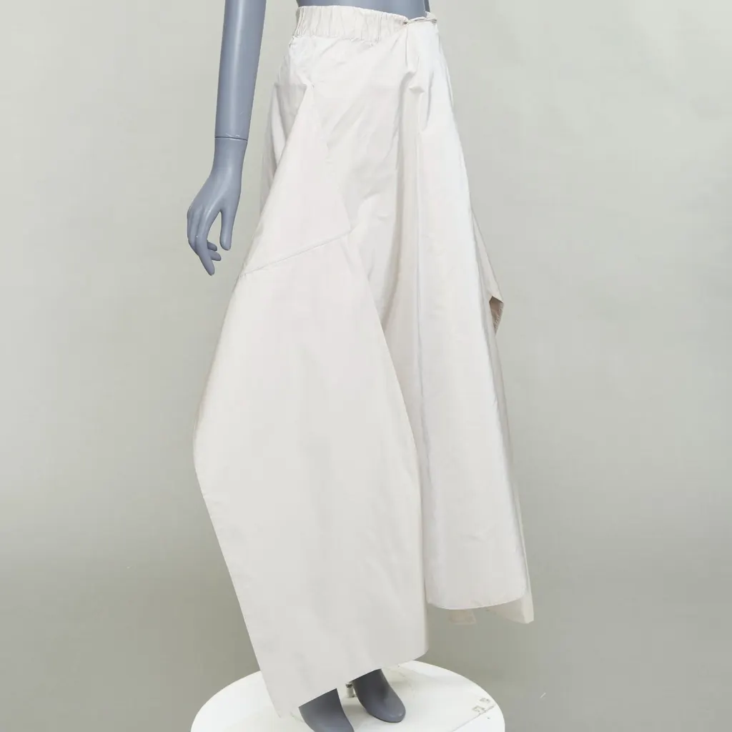 Jil Sander 3D A-line Skirt Grey Polyester Very good - Inside View