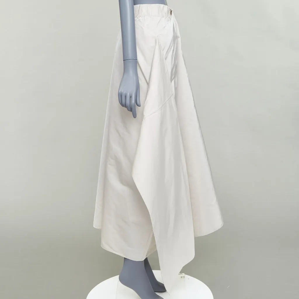 Jil Sander 3D A-line Skirt Grey Polyester Very good - Model View