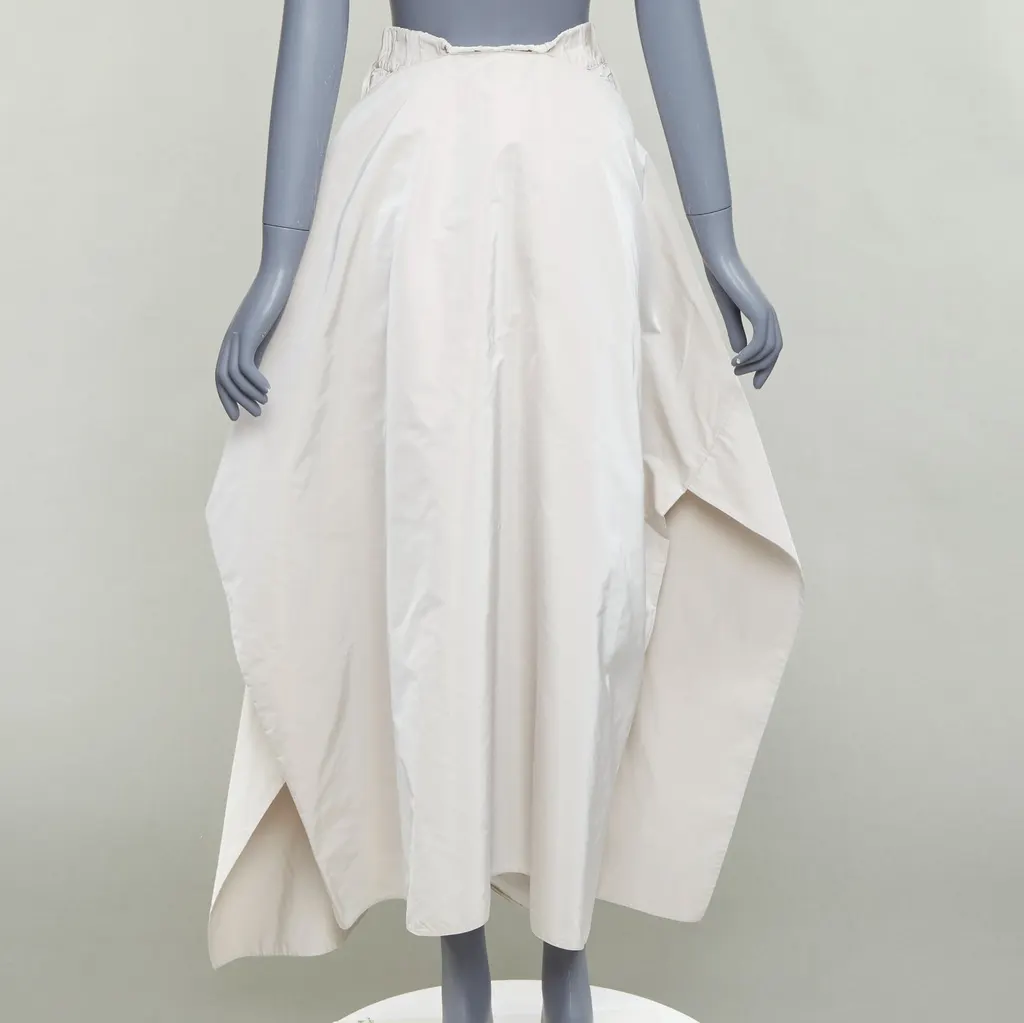 Jil Sander 3D A-line Skirt Grey Polyester Very good - Box View