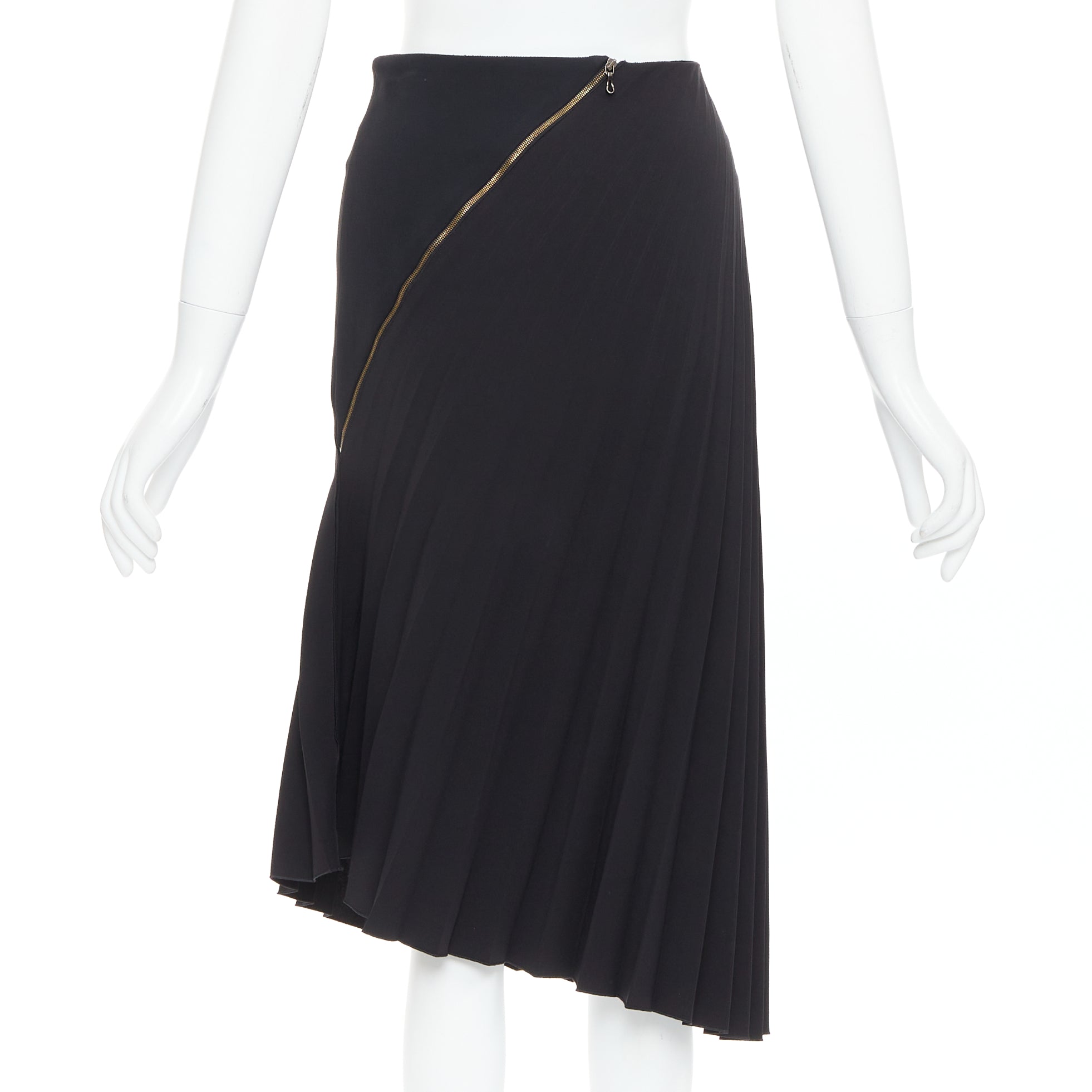 Roland Mouret Pleated Zip Skirt - Back view