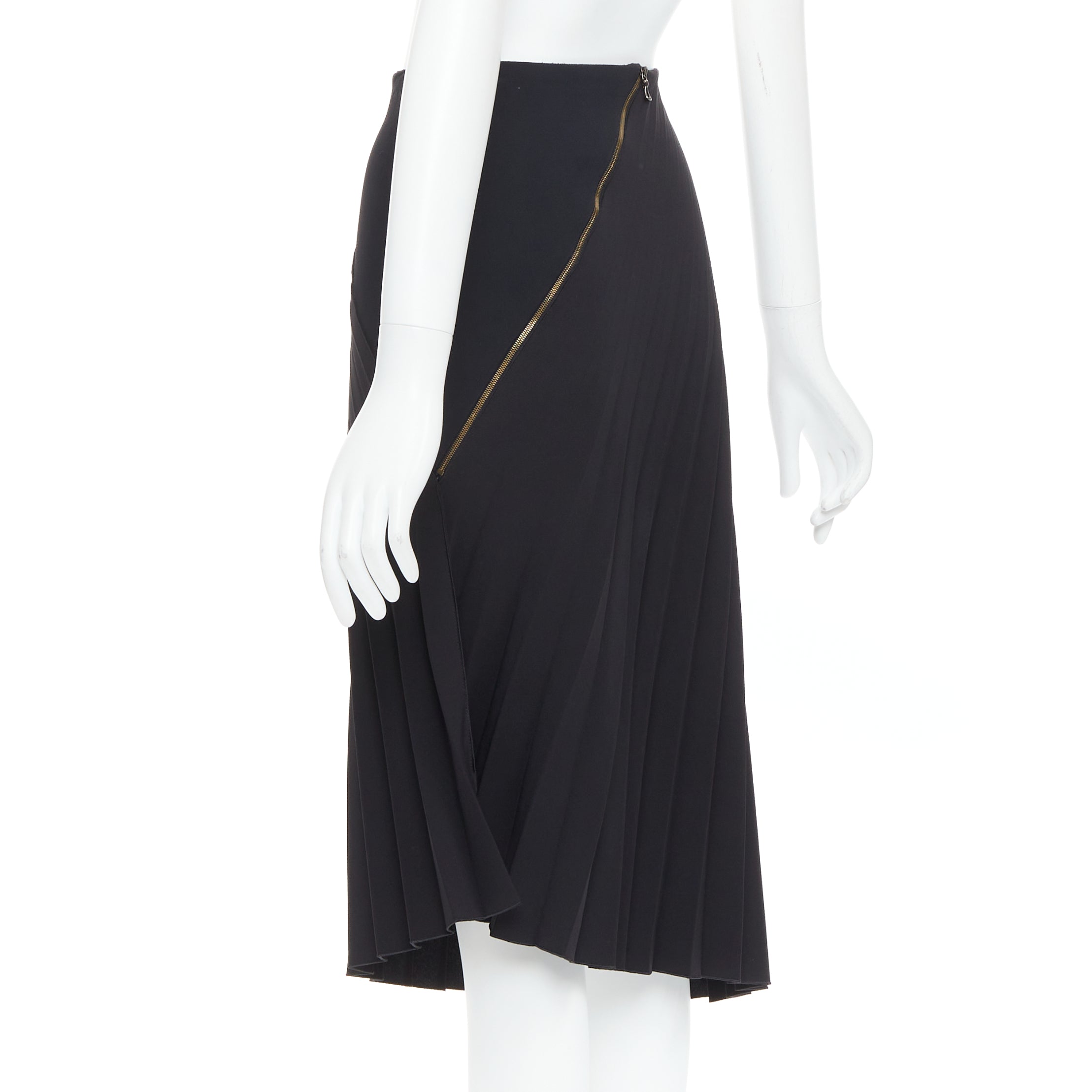 Roland Mouret Pleated Zip Skirt - Side view