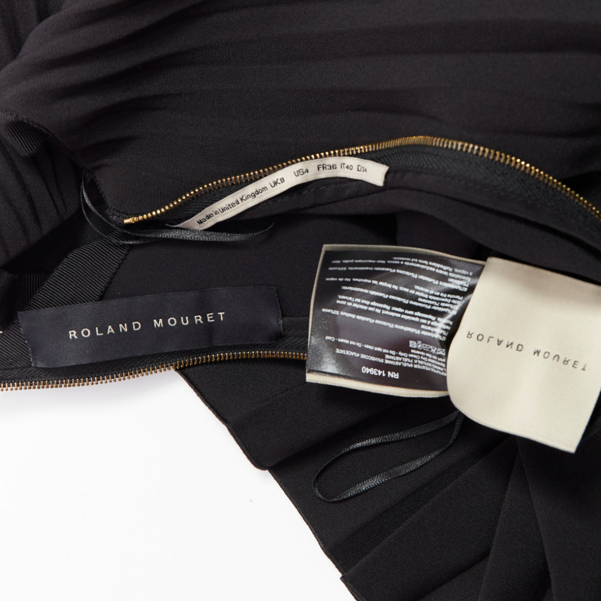 Roland Mouret Pleated Zip Skirt - Image 10