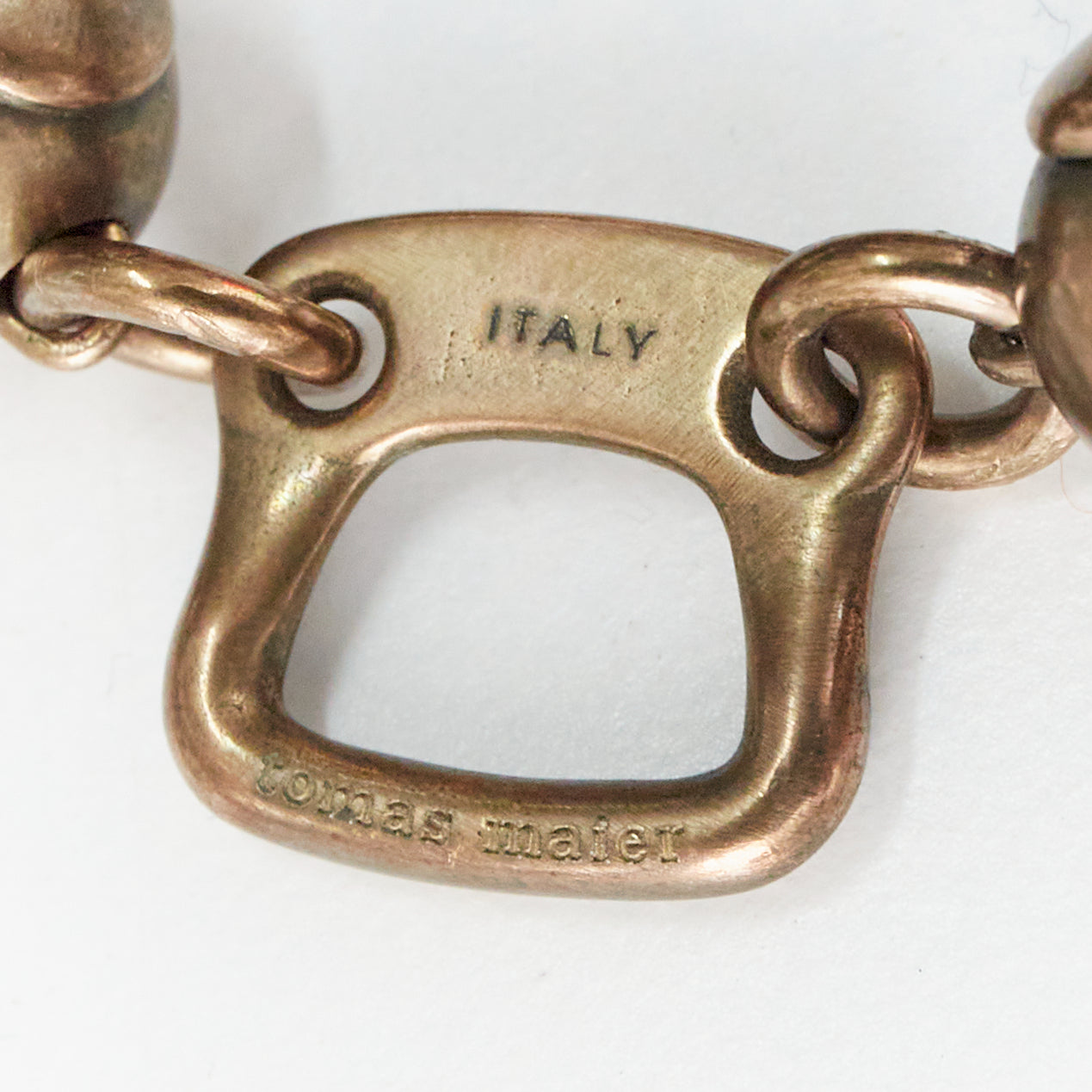 Tomas Maier Round Ball Necklace - Side view