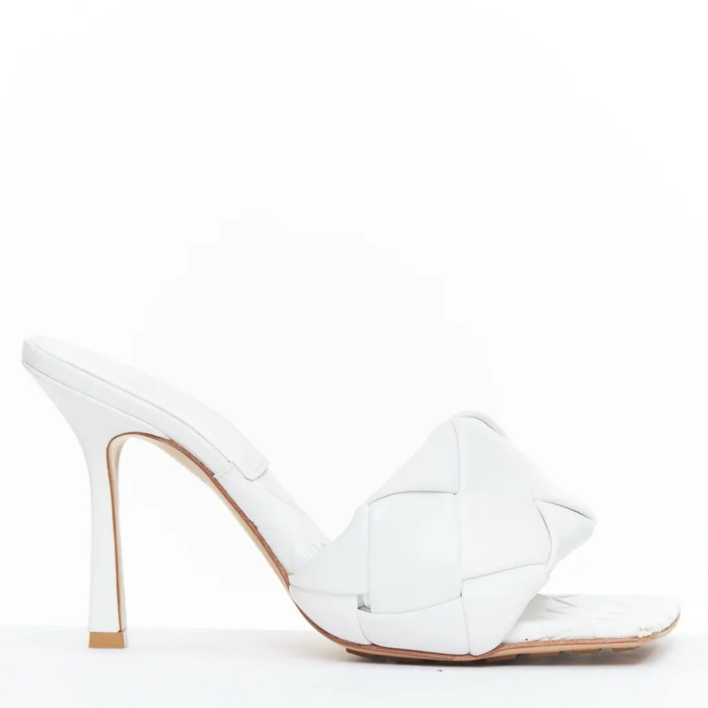 Bottega Veneta Lido White Leather Very good - Front View