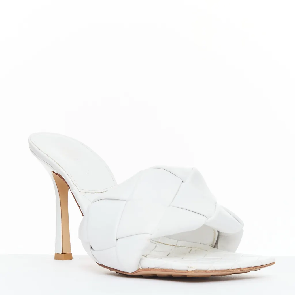 Bottega Veneta Lido White Leather Very good - Back View