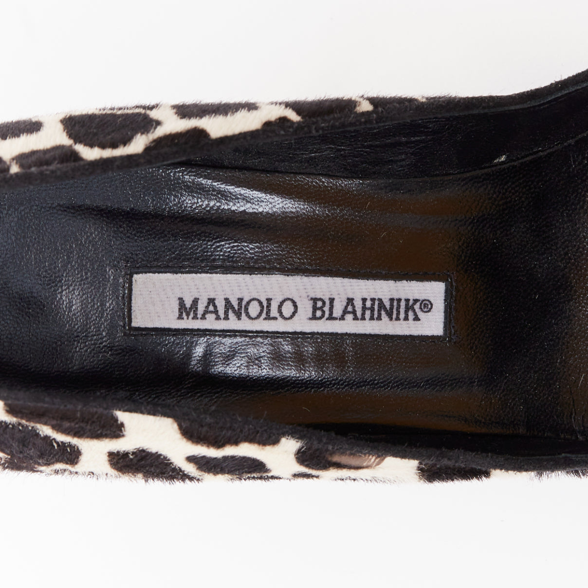 Manolo Blahnik Cow Spot Pumps - Image 11
