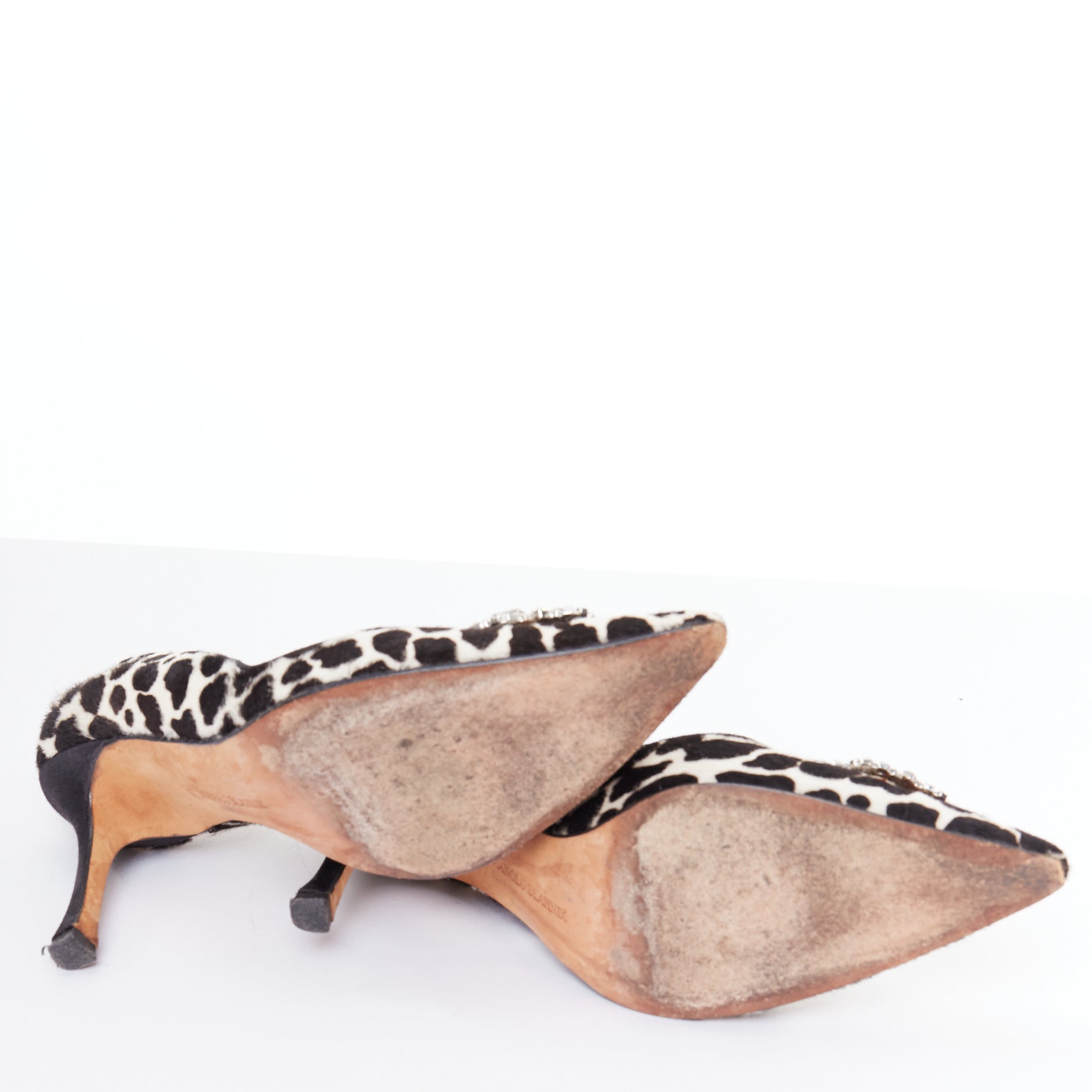 Manolo Blahnik Cow Spot Pumps - Image 12