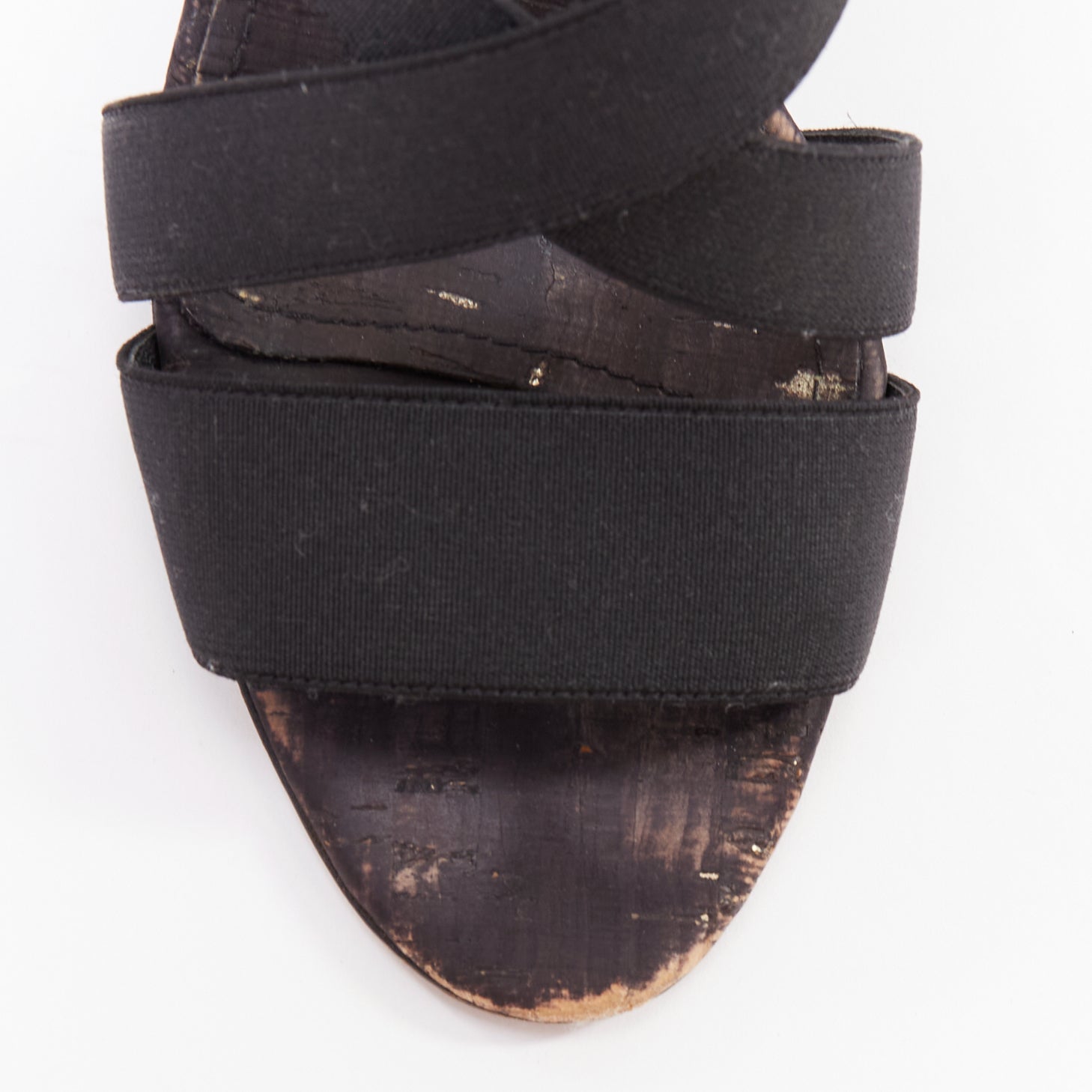 Manolo Blahnik Elastic Cork Sandals - Detail 1
