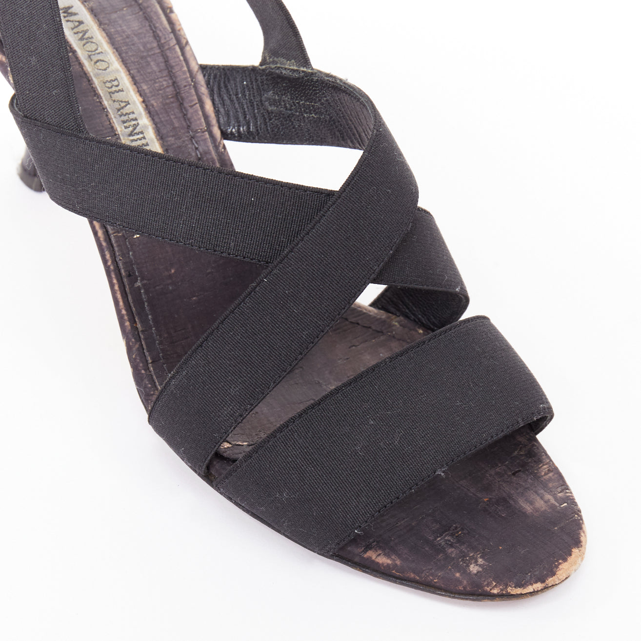 Manolo Blahnik Elastic Cork Sandals - Detail 2