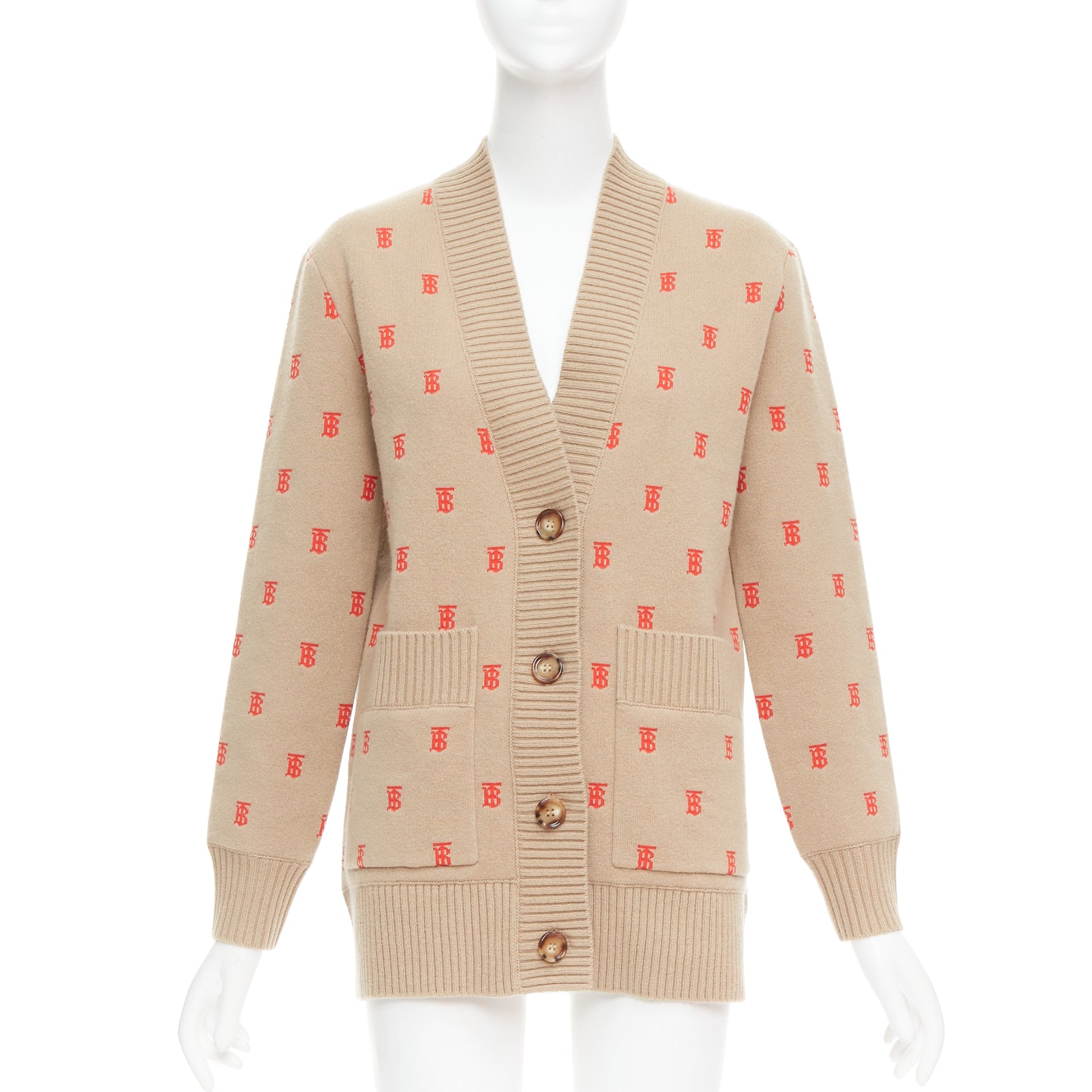 Burberry Monogram Oversized Cardigan