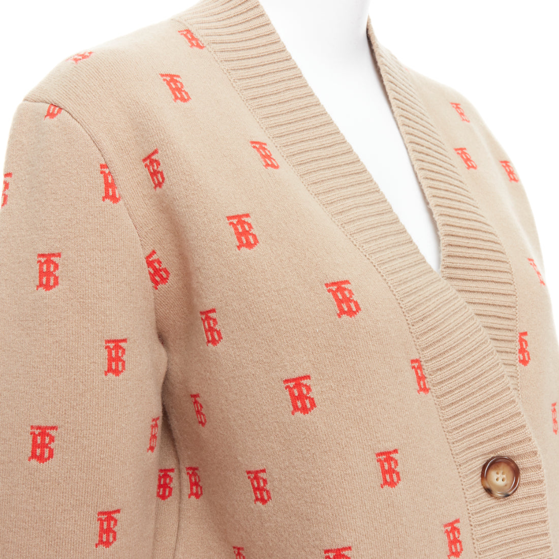 Burberry Monogram Oversized Cardigan - Back view