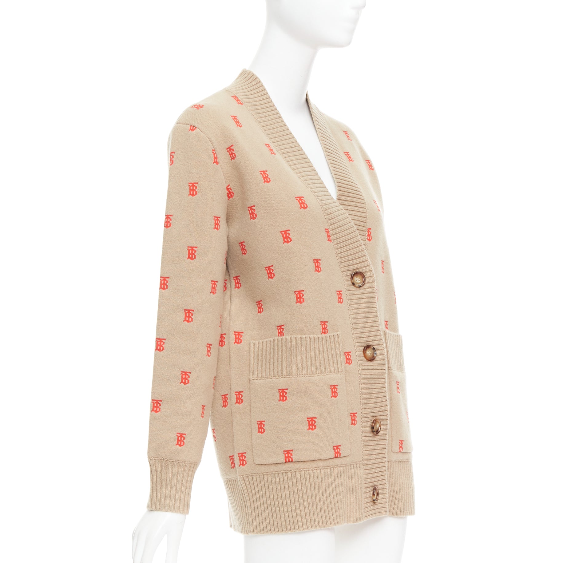 Burberry Monogram Oversized Cardigan - 4