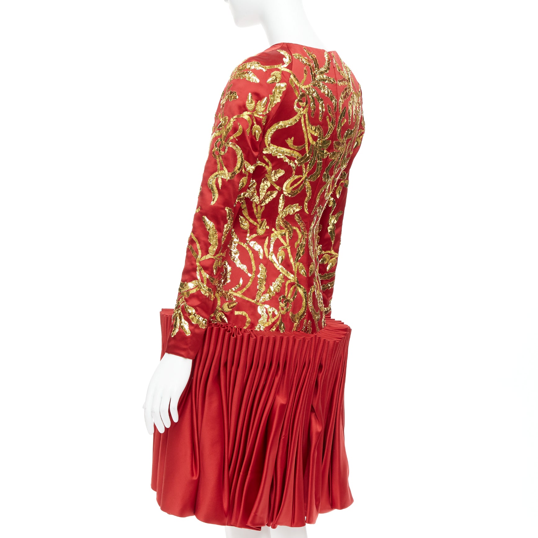 Alexander Mcqueen Sequin Pleat Dress - Detail 1