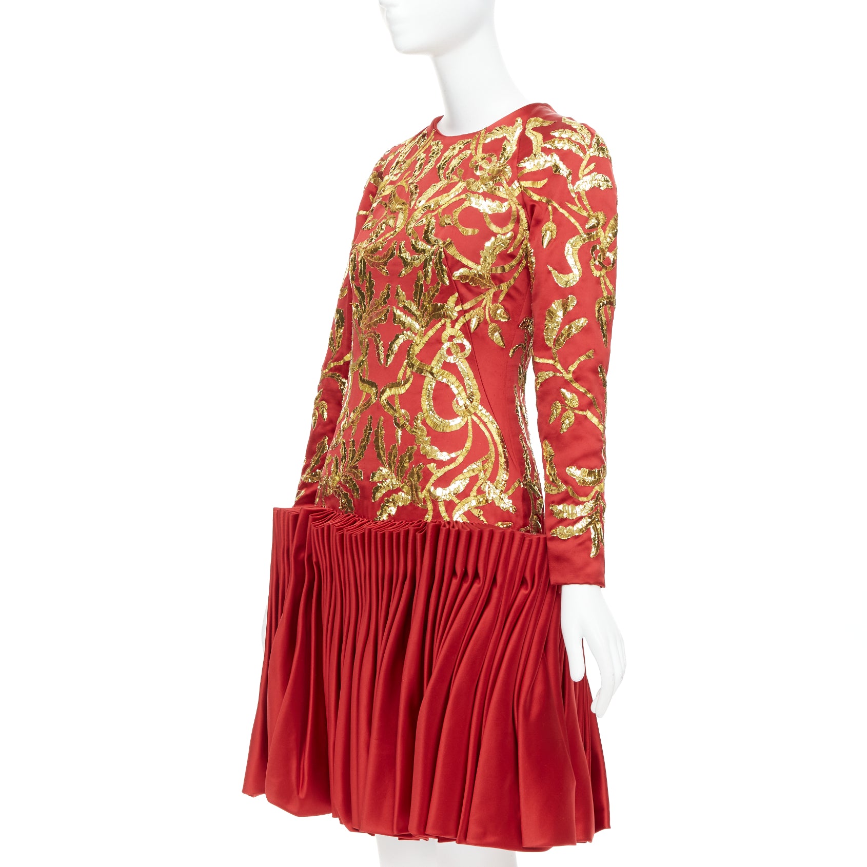 Alexander Mcqueen Sequin Pleat Dress - Detail 2