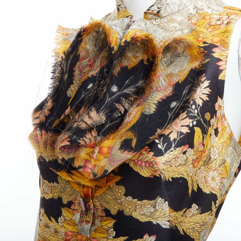 Alexander Mcqueen Foliage Ruffle Dress - Back view